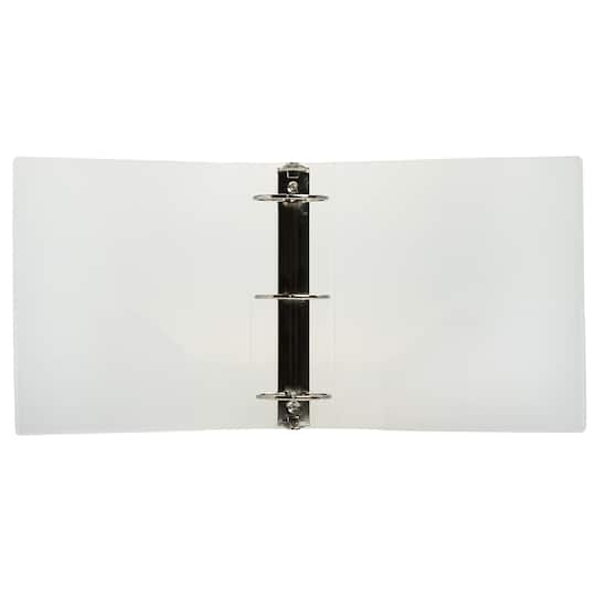 JAM Paper 3" Glass Twill Plastic 3-Ring Binder